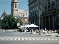 Gradska kavana, Trg Republike (današnji Trg bana Jelačića), oko 1960. godine